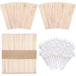 250 Pieces Wax Applicator Sticks Wood Craft Sticks for Hair Removal Eyebrow Wood Spatulas Applicator Large Small Wooden Waxing Sticks and 50 Pieces Nose Wax Applicators Sticks for Nose Hair Removal in Saudi Arabia