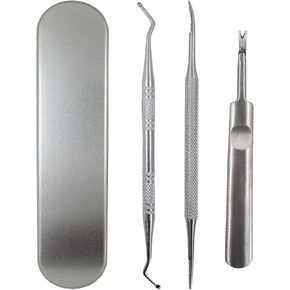 أداة معالجة أظافر القدم الغارزة في الجلد، مبرد إزالة الجلد الميت، مجموعة العناية بالأظافر، مجموعة أدوات العناية بالقدم، أداة دفع شوكة للزوائد اللحمية، منظف أخدود أظافر القدم برأس مزدوج (Life017i) in Kuwait