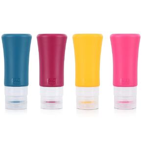 Travel Bottles for Toiletries, Tsa Approved Travel Bottle 3OZ Shampoo Travel Container, BPA Free Leak Proof Travel Tubs Refillable Liquid Travel Accessories for Cometic Shampoo and Lotion Soap in Kuwait