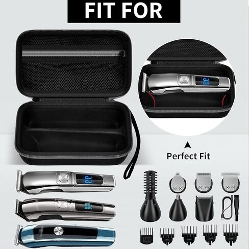 شنطة محمولة من اجينمور متوافقة مع ماكينة تشذيب اللحية يوفري/برايت اب FK-8788T/FK-8688T للرجال، منظم ماكينة حلاقة كهربائية وحامل تخزين لماكينة الحلاقة للرجال - شنطة فقط in Kuwait
