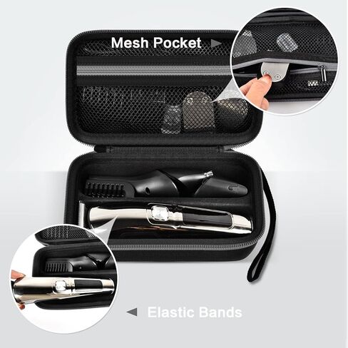 شنطة محمولة من اجينمور متوافقة مع ماكينة تشذيب اللحية يوفري/برايت اب FK-8788T/FK-8688T للرجال، منظم ماكينة حلاقة كهربائية وحامل تخزين لماكينة الحلاقة للرجال - شنطة فقط in Kuwait