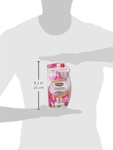 ماكينة حلاقة شيك كواترو للنساء للاستعمال مرة واحدة مع مقبض معطر بتوت العليق، عدد 3 in Kuwait