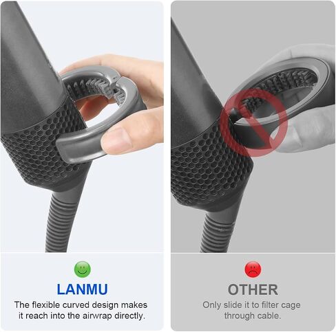 فرشاة تنظيف فلتر LANMU متوافقة مع مصفف الشعر Dyson Airwrap / مجفف الشعر الأسرع من الصوت / مملس الشعر Airstrait / مجفف الشعر Shark FlexStyle / مجفف الشعر Laifen والمزيد in Saudi Arabia