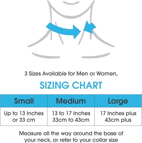 باكبين هيلب دعامة للرقبة، طوق ثوري لعنق الرحم يوفر دعمًا خفيفًا مع كونه جيد التهوية، رائع وخفيف الوزن (ازرق M) in Kuwait