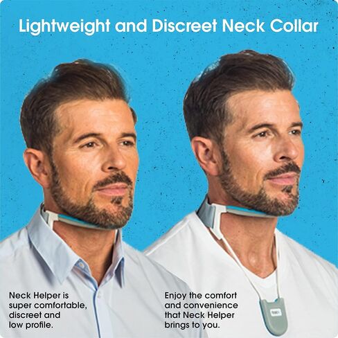 باكبين هيلب دعامة للرقبة، طوق ثوري لعنق الرحم يوفر دعمًا خفيفًا مع كونه جيد التهوية، رائع وخفيف الوزن (ازرق M) in Kuwait