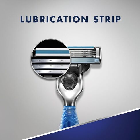 ماكينة الحلاقة جيليت بشفرات ثلاثية للرجال من جيليت مزوّدة بمقبض Handle + 2 Refills in Kuwait