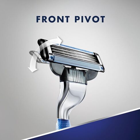 ماكينة الحلاقة جيليت بشفرات ثلاثية للرجال من جيليت مزوّدة بمقبض Handle + 2 Refills in Kuwait