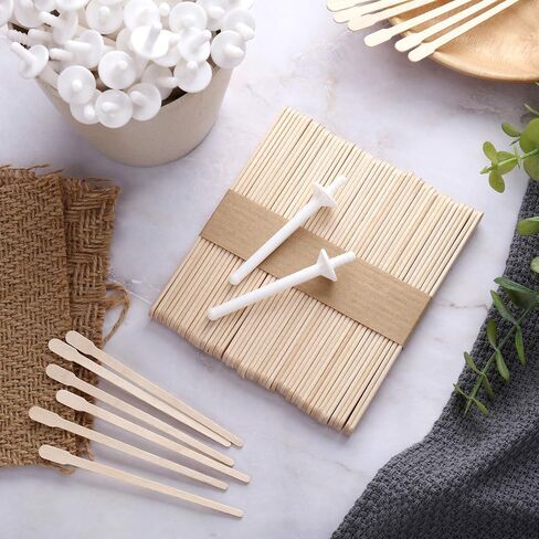 250 Pieces Wax Applicator Sticks Wood Craft Sticks for Hair Removal Eyebrow Wood Spatulas Applicator Large Small Wooden Waxing Sticks and 50 Pieces Nose Wax Applicators Sticks for Nose Hair Removal in Saudi Arabia