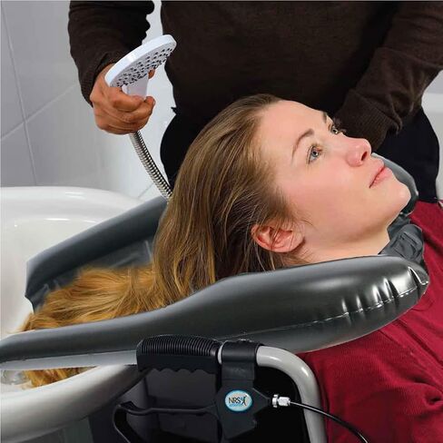 Inflatable Hair Washing Tray for Sink at Home, Portable Shampoo Basin, Inflatable Shampoo Bowl Bed Washing Basin for Elderly Disabled Injured Pregnant, Lightweight Wheelchair Tray for Kitchen Sink in Saudi Arabia