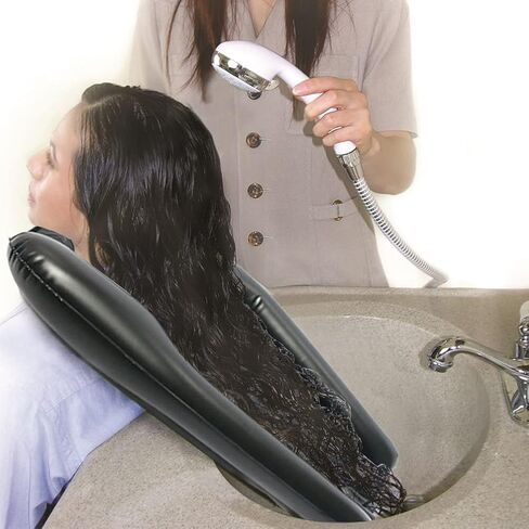 Inflatable Hair Washing Tray for Sink at Home, Portable Shampoo Basin, Inflatable Shampoo Bowl Bed Washing Basin for Elderly Disabled Injured Pregnant, Lightweight Wheelchair Tray for Kitchen Sink in Saudi Arabia