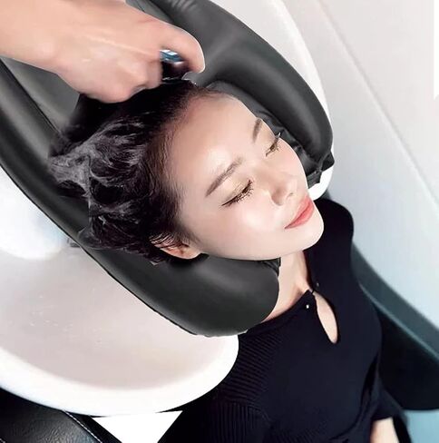 Inflatable Hair Washing Tray for Sink at Home, Portable Shampoo Basin, Inflatable Shampoo Bowl Bed Washing Basin for Elderly Disabled Injured Pregnant, Lightweight Wheelchair Tray for Kitchen Sink in Saudi Arabia