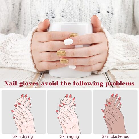 4 Pairs Anti UV Gloves for Nail Lamp Light Manicure Gloves UV Light for Gel Nails, Hand UV Protection Fingerless Gloves for Nail UV lamp in Saudi Arabia