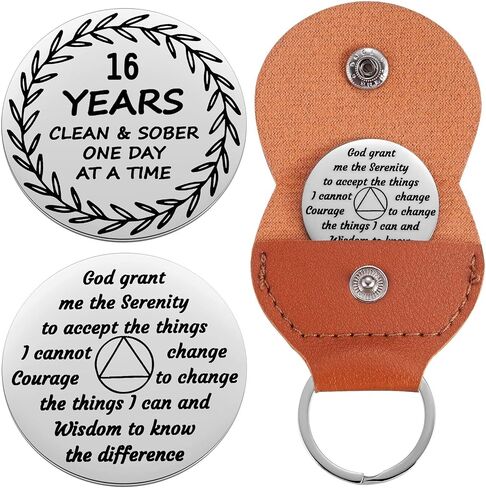 1 to 30 Year Sobriety Coin 1 to 11 Month Recovery Token Sober Anniversary AA Recovery Medallion Chip 12 Step Gifts NA OA in Kuwait