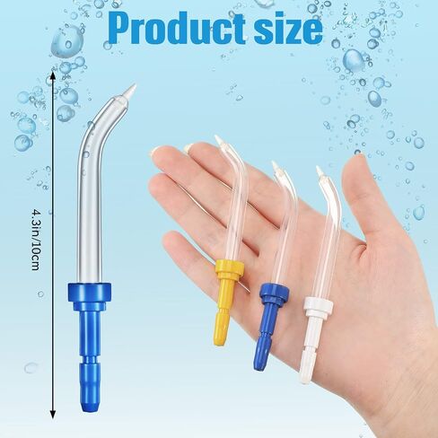 6 Pieces Replacement Periodontal Replacement Tips Compatible with Waterpik 3 Colors Periodontal Tips Dental Water Flosser Replacement Tips Flossing Tips for Water Flossers and Other Oral Irrigators in Saudi Arabia