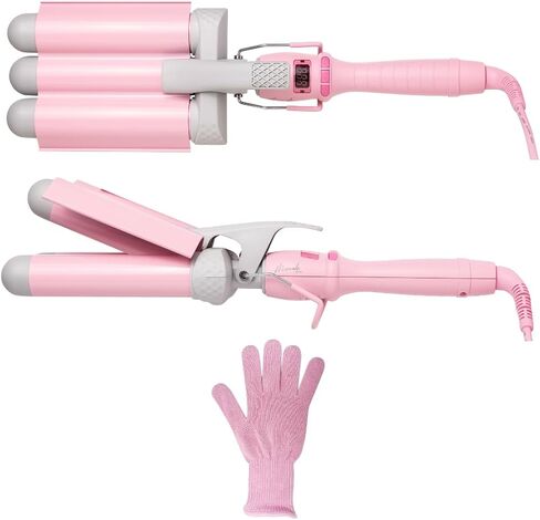 Mermade Hair | 0.9" Cutie Pro Waver | Three Barrel Curling Iron for Beach Waves in Saudi Arabia