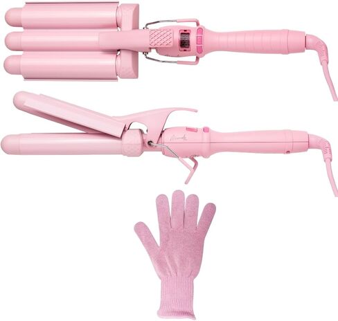 Mermade Hair | 0.9" Cutie Pro Waver | Three Barrel Curling Iron for Beach Waves in Saudi Arabia