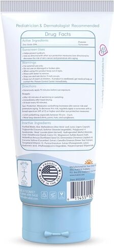 TruKid Eczema SPF 30+ واقي من الشمس - حماية من الأشعة فوق البنفسجية الطويلة والمتوسطة للبشرة الحساسة والمتهيجة، غير معطر، معتمد من NEA للأكزيما، آمن للشعاب المرجانية، صديق للبيئة، غير نانو، 3.4 أونصة in Kuwait