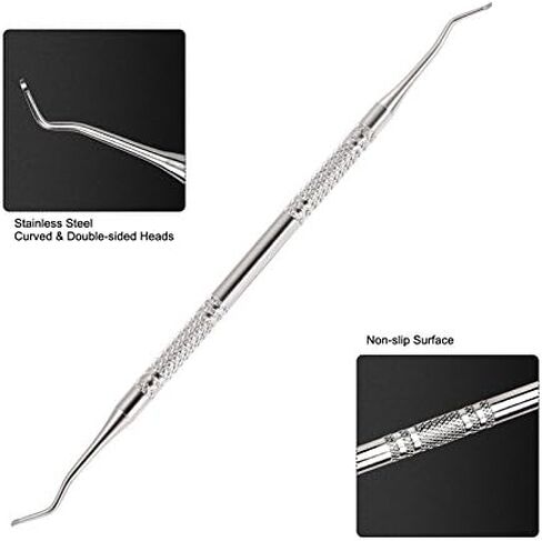 أداة معالجة أظافر القدم الغارزة في الجلد، مبرد إزالة الجلد الميت، مجموعة العناية بالأظافر، مجموعة أدوات العناية بالقدم، أداة دفع شوكة للزوائد اللحمية، منظف أخدود أظافر القدم برأس مزدوج (Life017i) in Kuwait