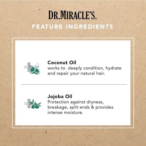 مستحضر دكتور ميراكل بدون غسول، مع البروتينات للمساعدة في منع التقصف وفيتامينات A وE لنمو شعر صحي، تطبيق واحد كامل in Kuwait