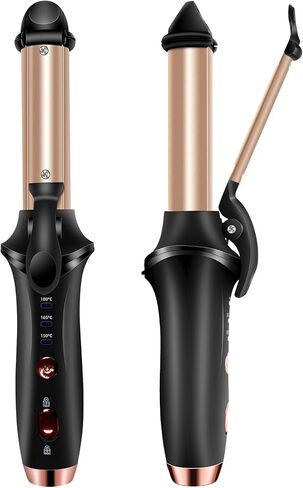 Mini Curling Iron, Cordless Curling Iron, Travel Curling Iron USB Rechargeable Ceramic Curling Wand, Mini Flat Iron with 3 Temp Setting,Hair Curlers for Short Hair,Hair Straightener and Curler 2 in 1 in Saudi Arabia