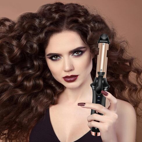 Mini Curling Iron, Cordless Curling Iron, Travel Curling Iron USB Rechargeable Ceramic Curling Wand, Mini Flat Iron with 3 Temp Setting,Hair Curlers for Short Hair,Hair Straightener and Curler 2 in 1 in Saudi Arabia