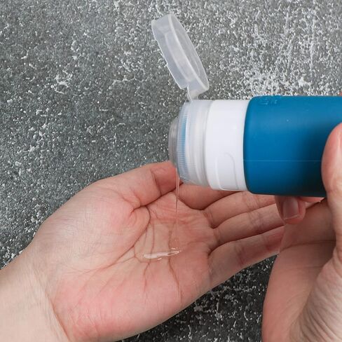 Travel Bottles for Toiletries, Tsa Approved Travel Bottle 3OZ Shampoo Travel Container, BPA Free Leak Proof Travel Tubs Refillable Liquid Travel Accessories for Cometic Shampoo and Lotion Soap in Kuwait