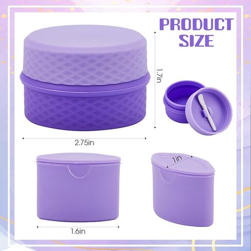 2 Set Travel Containers for Toiletries, Silicone Travel Size Containers with Lid and Spoon, Refillable Leakproof Travel Jars for Creams Travel Accessories Kit for Cosmetic Makeup Dispensers, 2 Colors in Saudi Arabia