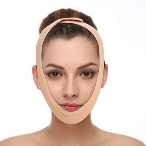 Faja Facial, Face Lifting Slimming Belt, Anti Wrinkle Face Slimming Mask Strap Face Line Smooth Breathable Bandage for M in Saudi Arabia
