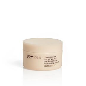 glowoasis Probiotics and Moringa Oil Makeupmelt Cleansing Balm, Makeup Remover, Make Up Remover Balm for Face & Eye, Non-Stripping Cleansing Balm Makeup Remover, Cleansing Balm for Hard to Remove Makeup in Saudi Arabia