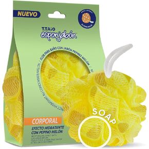 T.Taio Esponjabon Shower Bath Puff Soap Sponge - Loofah Luffa Loufa Body Wash Ball - Mesh Pouf Scrubber for Full Cleanse Lather Skin Care - Essential Beauty Bathroom Accessories - Fresh Lavender Scent in Saudi Arabia