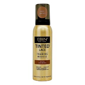 EBIN NEW YORK Tinted Lace Foaming Mousse - Dark Brown, 3.38oz/ 100ml