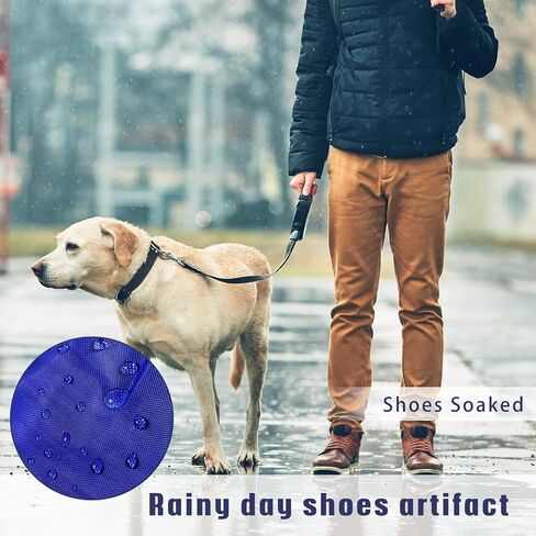 Geyoga 2 Pieces Walking Boot Cover Recovery Shoes Covers Non Skid Foot Brace Cover Reusable Boot Cover Waterproof Cast Rain Cover (Black,Small) in Saudi Arabia