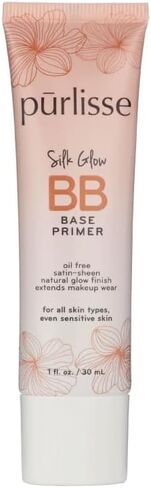 purlisse Silk Glow BB Base Primer: Cruelty-Free & Clean, Paraben & Sulfate-Free, Oil-Free, Illuminating Primer with Calming Chamomile|1oz in Saudi Arabia
