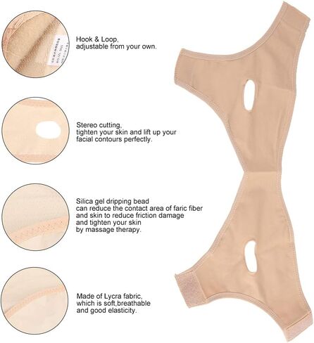 Faja Facial, Face Lifting Slimming Belt, Anti Wrinkle Face Slimming Mask Strap Face Line Smooth Breathable Bandage for M in Saudi Arabia
