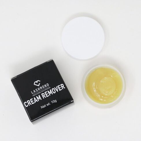 Lashmond Professional Eyelash Extension Remover Cream - Low Irritation, Sensitive Skin-Friendly Adhesive Dissolver for Salon Use, Acetone-Free, 10g Jar in Saudi Arabia