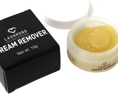 Lashmond Professional Eyelash Extension Remover Cream - Low Irritation, Sensitive Skin-Friendly Adhesive Dissolver for Salon Use, Acetone-Free, 10g Jar in Saudi Arabia