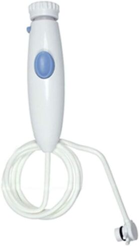 Oral Hygiene Accessories, Flosser Replacement Handle Standard Water Hose Plastic Handle with Water Flosser Replacement Jet Tip Compatible with Waterpik Oral Irrigator WP-100 WP-300 WP-660 WP-900 White in Kuwait
