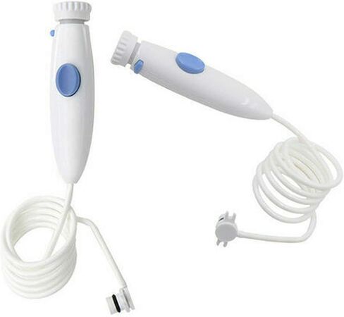 Oral Hygiene Accessories, Flosser Replacement Handle Standard Water Hose Plastic Handle with Water Flosser Replacement Jet Tip Compatible with Waterpik Oral Irrigator WP-100 WP-300 WP-660 WP-900 White in Kuwait