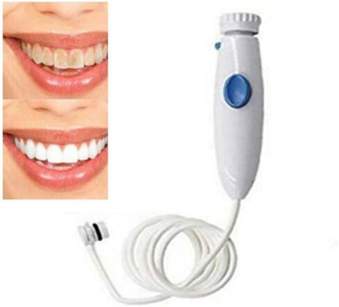 Oral Hygiene Accessories, Flosser Replacement Handle Standard Water Hose Plastic Handle with Water Flosser Replacement Jet Tip Compatible with Waterpik Oral Irrigator WP-100 WP-300 WP-660 WP-900 White in Kuwait