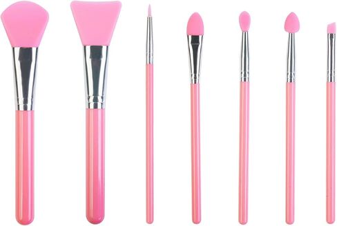 7 Pcs Silicone Brush applicator kit for UV Resin Epoxy Art Crafting and Cream Makeup Products (Mint Green) in Kuwait