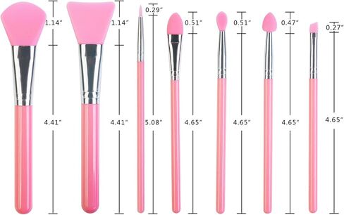 7 Pcs Silicone Brush applicator kit for UV Resin Epoxy Art Crafting and Cream Makeup Products (Mint Green) in Kuwait