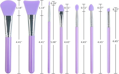 7 Pcs Silicone Brush applicator kit for UV Resin Epoxy Art Crafting and Cream Makeup Products (Mint Green) in Kuwait