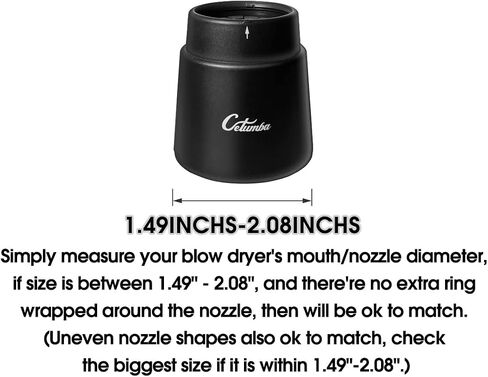 Universal Hair Diffuser Adaptable for Blow Dryers for Curly or Wavy Hair Fits1.49-2.08 in in Saudi Arabia