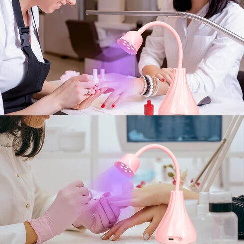 مصباح أظافر AORAEM LED 18 وات مجفف أظافر معقوفة سريع الجفاف علاج فلاش صغير ضوء الأظافر مصابيح محمولة لطلاء الجل لوتس 360 درجة تدوير الأظافر تمديد مصباح علاج جل للمنزل أدوات الرسم على الأظافر in Kuwait