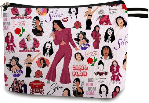 هدايا لمحبي الاغاني المستوحاة من المغني، شنطة مكياج لمحبي الموسيقى، شنطة مستحضرات تجميل هدايا للنساء والاصدقاء والاخت وعيد الام (13CB021)، بيج, بيج in Kuwait