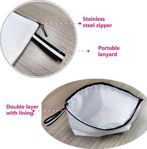 هدايا لمحبي الاغاني المستوحاة من المغني، شنطة مكياج لمحبي الموسيقى، شنطة مستحضرات تجميل هدايا للنساء والاصدقاء والاخت وعيد الام (13CB021)، بيج, بيج in Kuwait