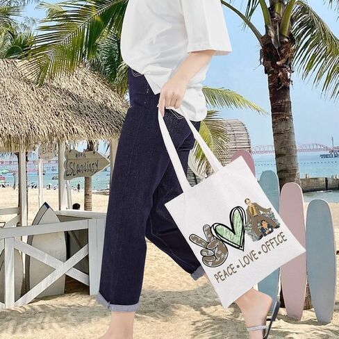 LEVLO Funny Dwight and Michael Cosmetic Bag TV Show Fans Gift Peace Love TV Show Makeup Zipper Pouch Bag TV Show Merchandisee(Peace Office) in Saudi Arabia