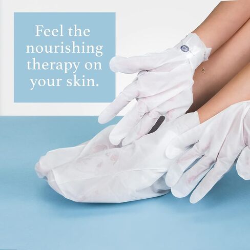 New Epielle Relaxing and Nourishing Lavender Socks and Gloves | Moisturizing and Relaxing Cream & Lotion | 12 Pack | Beauty Gifts | Gift Set for Women| Spa Gift for Women. Mothers Day Gifts in Kuwait