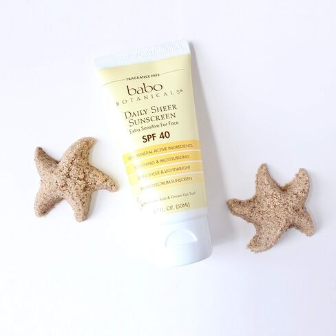 واقي للوجه من أشعة الشمس دايلي شير صن سكرين عامل الوقاية من أشعة الشمس SPF40 من بابو بوتانيكالز 1.7 oz in Kuwait