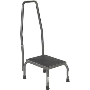 Drive Medical 13031-1SV Bariatric Step Stool with Handrail, Silver Vein in Kuwait